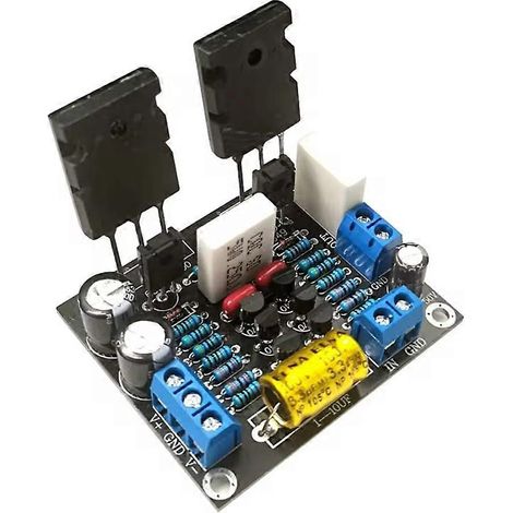 Mini 100W Mono HiFi Leistungsverstärkerplatine 2SC5200 + 2SA1943 DC 20-50V (1/5)