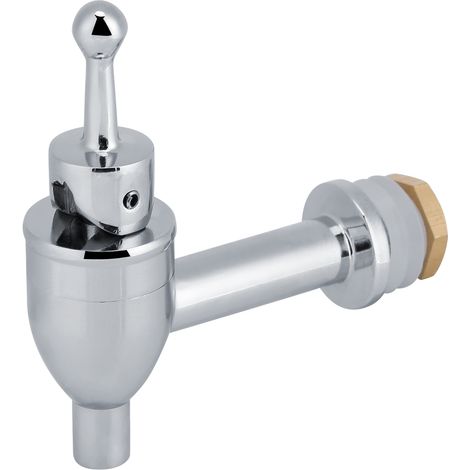 Robinet de remplacement en cuivre chromé (1,2 cm) pour distributeur de boissons à vin, bière et fût (1/5)