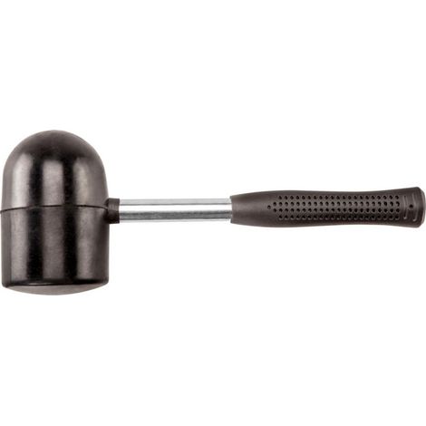 Martillo de goma de 90 mm/1250 g, mango de metal.