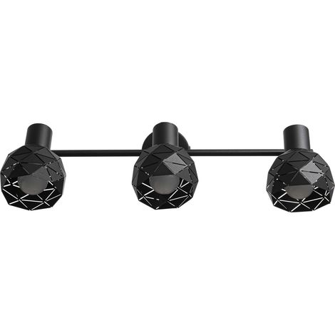 Reus 3 E14 faretto nero prestige LP-8069/3WS BK (1/5)
