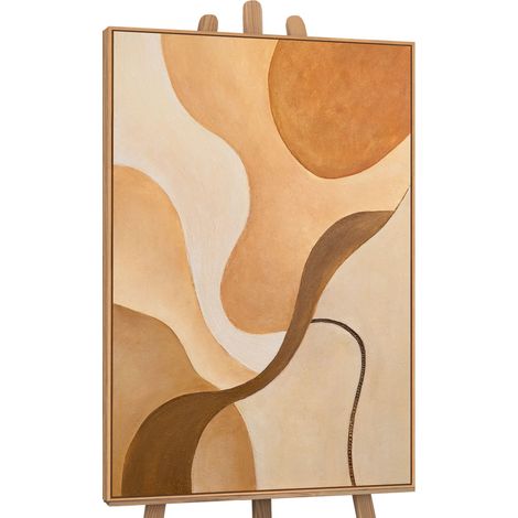 Gemälde Krümmung des Horizonts Rahmen Eichefarben 120x80 cm (1/5)
