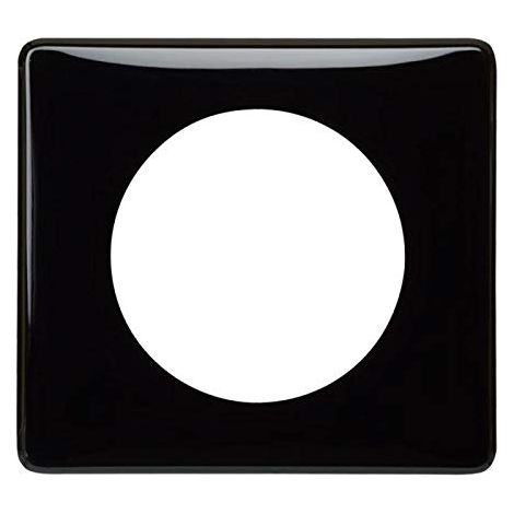 Legrand – Plaque de finition Céliane laqué 1 poste – Compatible avec support Batibox – Usage intérieur – Finition noire