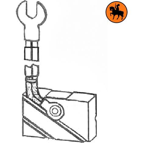 Ensemble de 4 balais de charbon TOYOTA 14129-10332 12,5x40x25,4mm