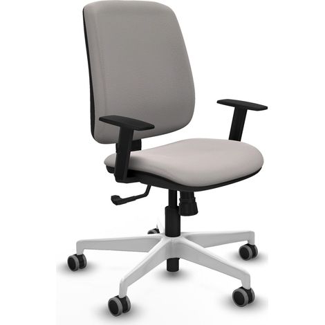 Chaise piqueras y crespo Alares cuir synthétique blanc confort (1/2)