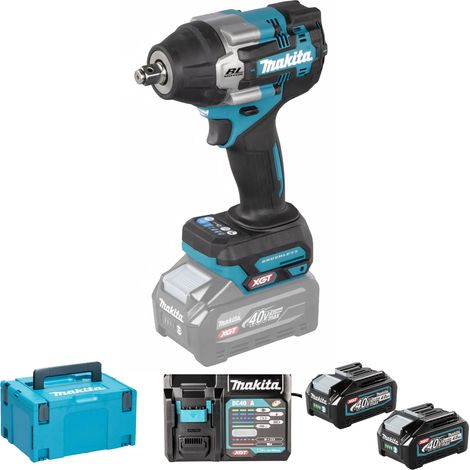 Makita Akku-Schlagschrauber TW007GU201, 40V max. 2x 4,0 Ah und Ladegerät im MAKPAC (1/5)