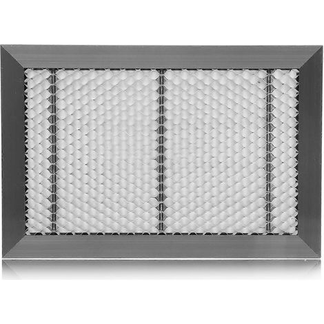 Plateau de découpe laser 300x200x22mm, forme alvéolée, usiné CNC