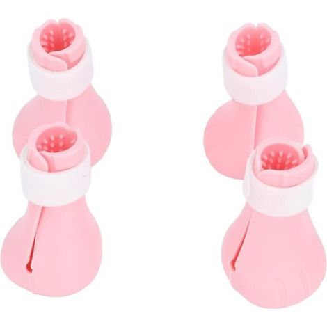 Couvre-pattes de toilettage pour chat - Professionnelles pour injection - Rose (1/4)