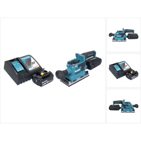 Makita DBO 382 RG1 Ponceuse vibrante sans fil 18 V 93 x 185 mm Brushless + 1x batterie 6,0 Ah + chargeur (1/5)