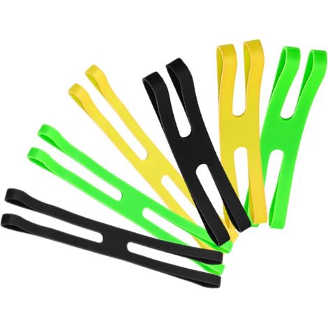 élastiques en silicone INOOMP lot de 6 en forme de H pour