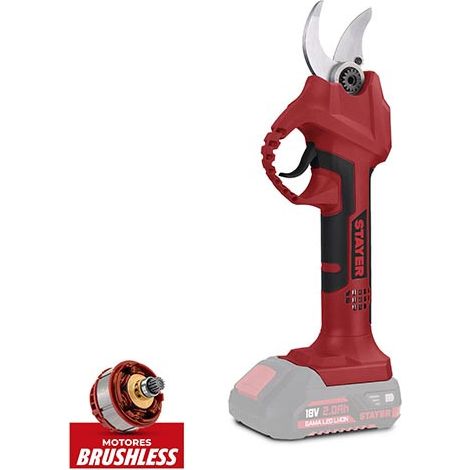 STAYER BPB32 L20 Forbici da Potatura a batteria BRUSHLESS 18V Senza Batterie