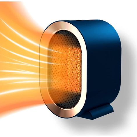 Chauffage soufflant céramique 1200 W, portable, avec 2 niveaux de chauffage, protection contre la surchauffe, faible consommation d'énergie et fonctionnement silencieux. (1/5)