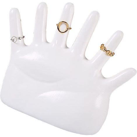 Runder, farbbeständiger Schmuckständer für Armbänder und Uhren, weiß (1/5)