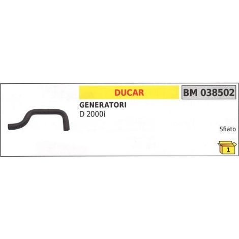 Tubo respiradero generador DUCAR D 2000i 038502