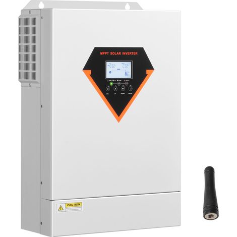 Onduleur Solaire Hybride 6000W, Sinus Pur, Chargeur Intégré, 48V DC vers 220/230V AC, Contrôleur MPPT 120A, Hors-Réseau, Compatible Batteries Plomb/Lithium (1/5)