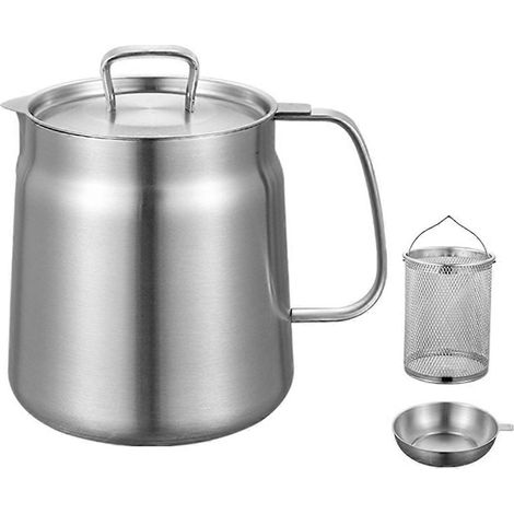 Ensemble friteuse à huile 2L et filtre à huile polyvalent -- (1/5)