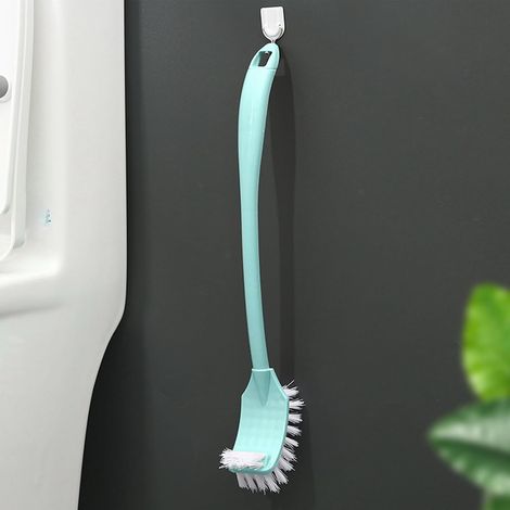 Brosse WC, bleu, long manche, pour rebords WC et salle de bain (1/5)