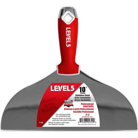 LEVEL5 Spachtel aus Edelstahl 10"/254mm für Trockenbau 5-146 (1/3)