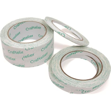 Lot de 4 Rouleaux de Ruban Adhésif Double Face de Différentes Tailles pour Tous les Projets d'Artisanat et de Scrapbooking (1/5)