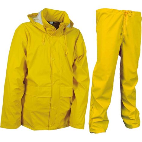 Cofra Regenanzug 2 tlg. 100% Polyester mit PU blau XXXL