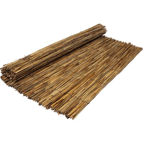 Werka Pro – Canisse roseau naturel Ø 2,5mm – Dimensions 1,5x3m – Renforcé par fil de fer tous les 20 cm – Brise-vue pour espaces extérieurs