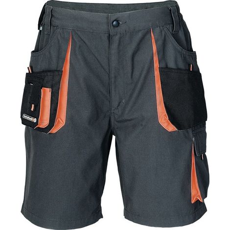 Pantaloncini uomo taglia 56 grigio scuro / nero / arancio TERRATREND