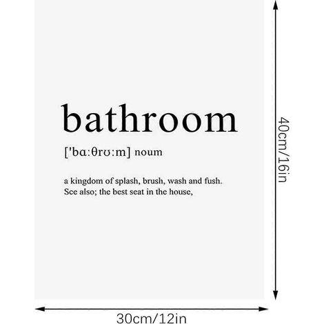 Affiche décorative humoristique bohème pour salle de bain, disponible en plusieurs tailles. (1/2)