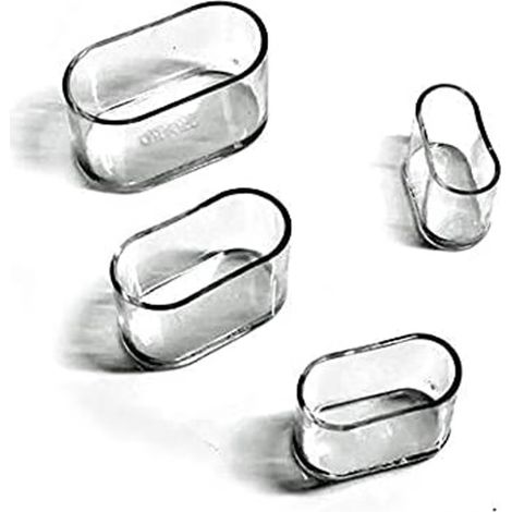 Housses de pieds de chaise, embouts de meubles ovales en silicone, protège-tables (1/3)