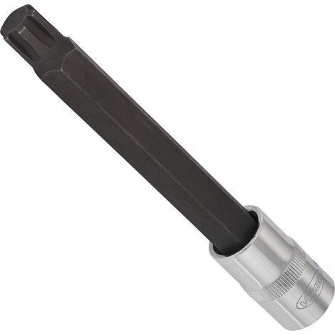 VIGOR Schraubendrehereinsatz, V2225, 1/2 (12,5 mm) Vierkant hohl, Innen Keilprofil Ribe-CV, SW M13 (1/3)