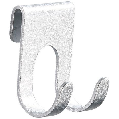 Ganchos para sujetar maquinillas de afeitar (2 piezas), soporte de acero inoxidable para baño, gancho multiusos, soporte sin taladro para baño y cocina, color plata. (1/5)