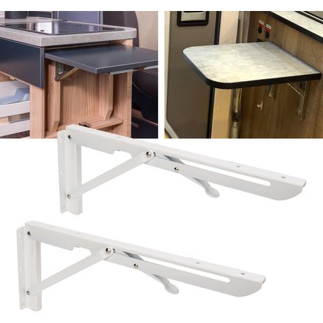 Support de table pliante/support mural pour accessoires de camping-car/bateau, type K, 34 cm (HW-KX34) (1/5)