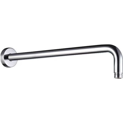 Runder J-förmiger Duscharm aus Edelstahl mit Antikalkfunktion (40 cm) (1/4)