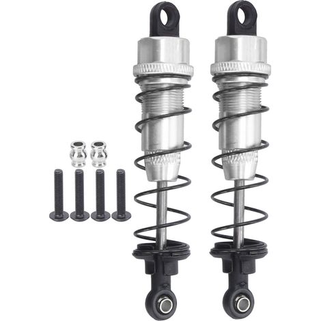 Amortisseur Métallique 90mm Pour Voiture Rc - Pièce De Rechange Robuste - Compatible Traxxas Slash 2wd - Lot De 2 (1/5)