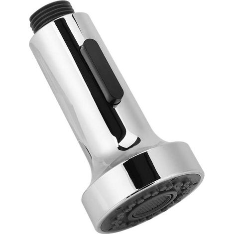 Robinet de cuisine, pommeau de douche, robinet de douche à économie d'eau, deux jets, 52 cm, argent (1/5)