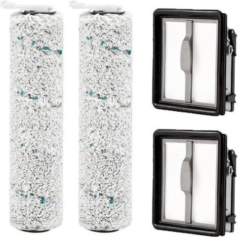 Accessoires pour Bissell CrossWave X7 Pet Pro 2955N, 3479N Multi-Surface All in One Aspirateur Eau et poussière, 2 filtres de Rechange et 2 Rouleaux de brosses Multifonctions (1/5)