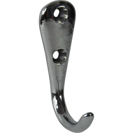 APPENDIABITO 1 GANCIO mm 50 pz 2 - cromo  - Blister Koncreto