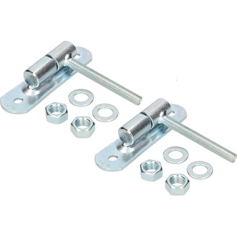 KOTARBAU Lot de 2 Anges de Torange Ø 24 M12 réglables sur boule avec plaque de vissage (1/5)