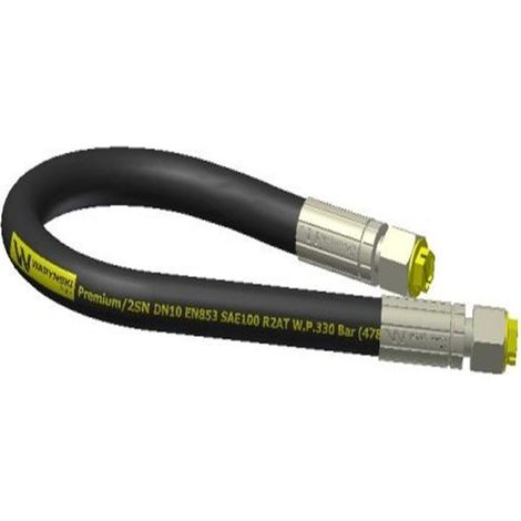 Tuyau hydraulique 330 bar filetage M18x1,5 droit L-1800mm DN10-2SN (AA-10-1800 P11P11) 33MPa Waryński (1/2)