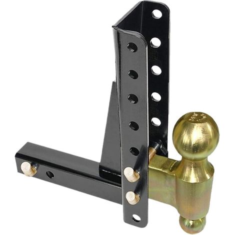 10000Lbs 7.5 "Goutte Réglable Montage sur Boule Remorque Attelage Remorquage 2-5/16" Hauteur Canal-Style RV Pièces Camping-Car Caravane Accessoire (1/5)