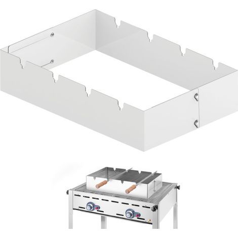 Accessorio rettangolare per griglia Churrasco, dimensioni 530x350x117 mm (1/5)