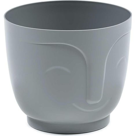 Maceta Zoe gris h16x18,5 cm (1/4)