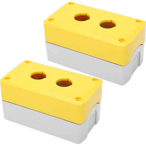 Wasserdichtes 2-Loch-Gehäuse mit Drucktasten, Maschinensteuerstation, 2 Sets, IP-Steuerbox (1/5)