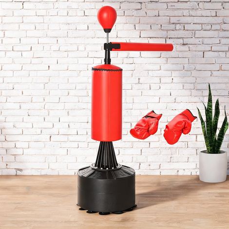 Sac de frappe negro y Rojo en pU epe HDPE 88 x 48 x 205 cm (1/5)