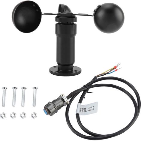 Wind speed sensor anemometer 0-5V – Aluminum alloy – Accuracy ±1 m/s – Range 0-30 m/s – Low power consumption (1/5)
