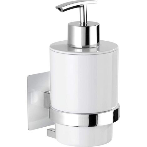 Wenko Quadro dosificador de jabón blanco compacto