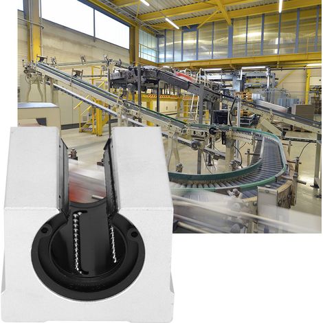 Bloc de glissement à roulement à billes ouvert en alliage d'aluminium pour mouvement linéaire CNC SBR30UU (1/5)