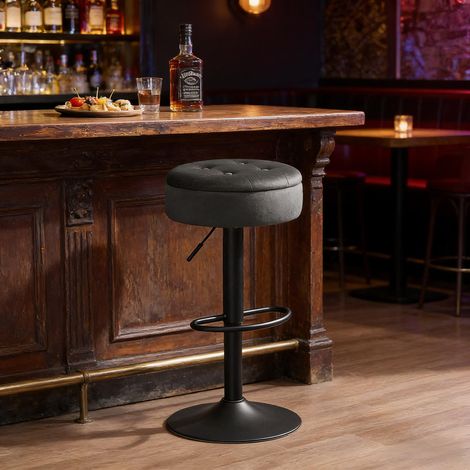 Chaises de salle à manger élégantes,chaises petit-déjeuner,chaises de salon,chaise de bar avec espace de rangement (une seule chaise de bar incluse) (1/5)