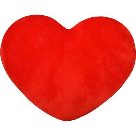 Coussin En Forme De Cœur - 20 cm - Pour Décoration Intérieure Et Confort - Rouge - 1 Pièce (1/4)