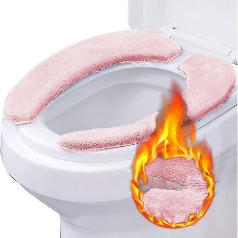 paire de coussins de siège de toilette, housse de protection rembourrée épaisse, chaude et douce pour adulte. (1/5)