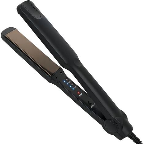 Fer à Lisser 35W pour Lissage Rapide et Uniforme Plaques en Alliage Écologique Noir