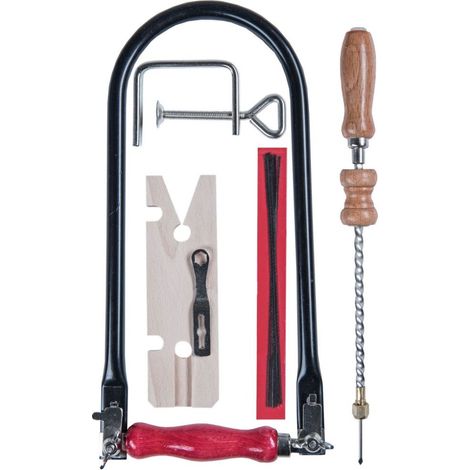 Pebaro Laubsäge-Set 160 mm inkl. 5 Ersatzsägeblätter Sägen & Messer